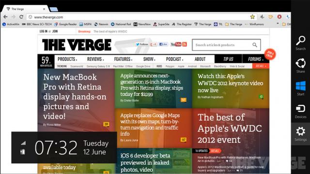 <b>Google Chrome lansat acum În varianta cu interfața Metro pentru Windows 8, deocamdată doar pentru dezvoltatori</b>știam de ceva vreme ca Google lucrează la o versiune de Chrome pentru Windows 8, bazată pe interfața Metro și iată că în sfârșit vin și rezultatele. Gigantul motoarelor de căutare a oferit dezvoltatorilor un preview al lui Chrome Metro, în...