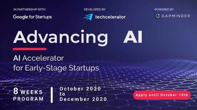 <b>Google şi Techcelerator lansează programul de accelerare "Advancing AI" pentru startup-urile româneşti</b>O nouă oportunitate este disponibilă pe plan local pentru startup-uri, prin intermediul noii iniţiative Techcelerator şi Google. Se numeşte Advancing AI şi este un program de accelerare pentru firmele locale care doresc 