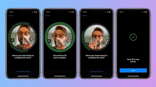 <b>Feature sau vulnerabilitate? Face ID se poate utiliza în timpul purtării măștii de protecție</b>Prezintă un mod prin care putem folosi Face ID în timpul purtării măștii de protecție. Aparent, în timpul procesului de setup al recunoașterii faciale, o porțiune din mască se poate înlătura, astfel recunoașterea facială va funcționa.
