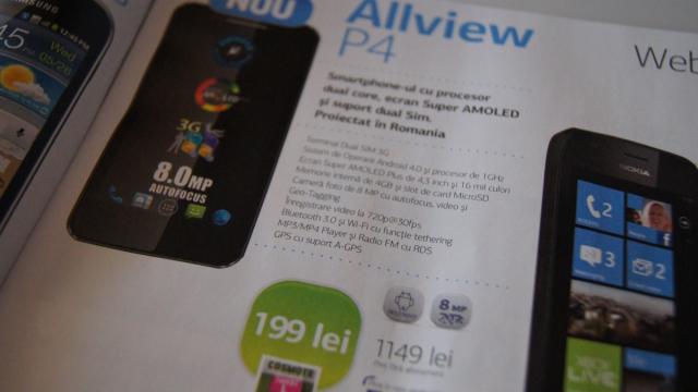 <b>Telefoane noi În oferta Cosmote prin Germanos: Allview P4 AllDro, Sony Xperia P, se pregătește debutul lui Samsung B5330 Galaxy Chat</b>Oferta Cosmote de telefoane Android s-a îmbogățit cu alte două modele: Allview P4 AllDro, smartphone dual-sim și Sony Xperia P. Trebuie să precizez că telefoanele cumpărate din magazinele deținute de Cosmote (Germanos, Internity), nu sunt codate...