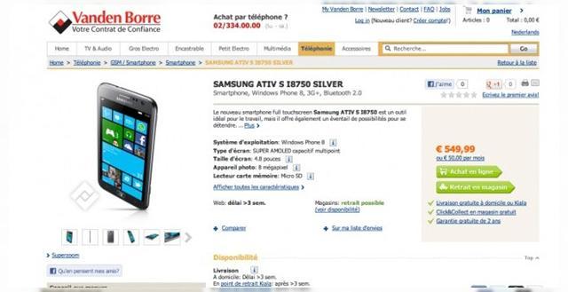 <b>Samsung Ativ S disponibil la prețul de 549.99 euro, mai ieftin decât Nokia Lumia 920 cu 100 de euro!</b>Samsung Ativ S este primul telefon Windows Phone 8 anunțat oficial, modelul debutând la IFA 2012 cu fix o lună în urmă. Ei bine acum au început și precomenzile pentru acest terminal, care în mod surprinzător este cu 100 de euro mai ieftin decât...