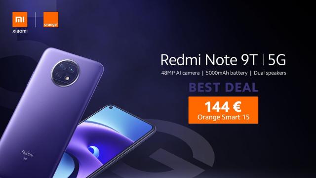 <b>Redmi Note 9T 5G primeşte o ofertă specială Best Deal Orange România</b>În cadrul unui eveniment transmis prin live stream astăzi de la ora 15:00, Orange România şi Xiaomi România au anunţat o ofertă specială pentru telefonul Redmi Note 9T 5G. Acest prim smartphone 5G 