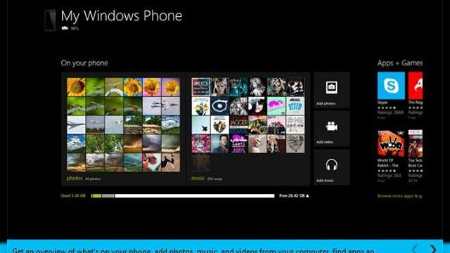 <b>Microsoft adaugă o aplicație Windows Phone 8 În Windows Store, care se va ocupa de sincronizare</b>Deja există posesori de terminale Windows 8 la această oră, în vreme ce Windows Phone 8 se pregătește de debut peste câteva ore. în pregătirea lansării, Microsoft a inclus acum în Windows Store, adică magazinul de aplicații de pe Windows 8...