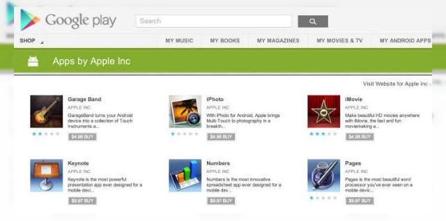 <b>Aplicații tipice Apple acum În Play Store: iMovie, iPhoto, GarageBand În varianta falsificată!</b>Iată că în acest weekend descoperim câteva aplicații foarte interesante în Play Store, unele clasice pentru Apple; iMovie, iPhoto, GarageBand și cele din suita iWork. Din păcate ele nu sunt autentice, ci doar falsuri, care risca să vă viruseze...