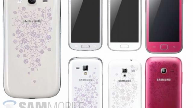 <b>Samsung Galaxy S III,Galaxy S Duos, Galaxy Ace Duos și Galaxy Ace 2 vor veni În ediția La Fleur</b>Samsung pregătește câteva dintre cele mai populare smartphone-uri ale sale într-o ediție specială - La Fleur. Au mai fost telefoane Samsung sub logo-ul La Fleur și s-au bucurat de un oarecare succes în cadrul publicului feminin. &nbsp; Cele patru...