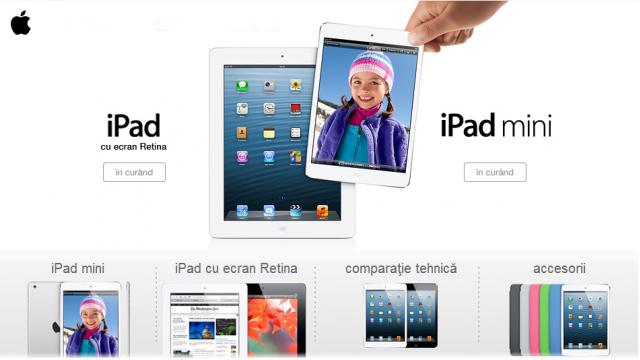 <b>Orange România vinde iPad Mini și iPad cu ecran Retina de mâine! Prețuri pornind de la 149 euro!</b>Orange România anunța că începând de mâine, 28 noiembrie va pune în vânzare tableta iPad cu ecran Retina WiFi + Cellular, dar și modelul iPad Mini. iPad Retina va putea fi cumpăra din magazinul online Orange, iar mai jos vedeți tabele cu...