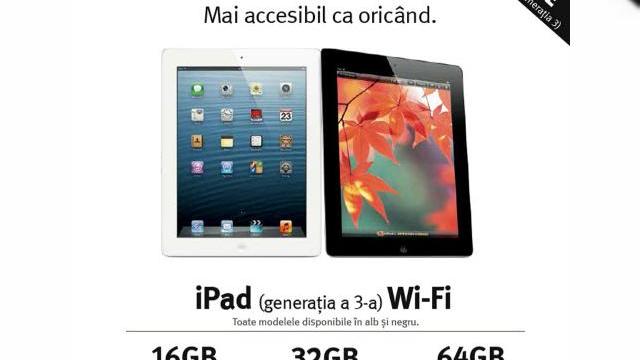 <b>Altex scade prețul lui iPad 3 sub pragul de 2000 de lei; Iată ofertele pentru tabletă și altele!</b>După un weekend nebun de Black Friday, astăzi Altex scade prețul lui iPad 3 sub pragul psihologic de 2000 de lei, ceea ce era de așteptat, având în vedere că a sosit și la noi în țara iPad 4. iPad de generație a treia este disponibil pe alb sau...
