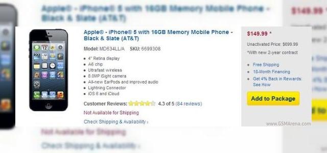 <b>iPhone 5 primește deja o reducere de 50 de dolari, semn că vânzările nu merg atât de bine!</b>E prima oară de când urmăresc lansările de iPhone-uri când un model recent lansat primește o reducere fără a avea o vechime de măcar jumătate de an sau un an. E vorba despre iPhone 5 și faptul că a primit un discount de 50 de dolari la...