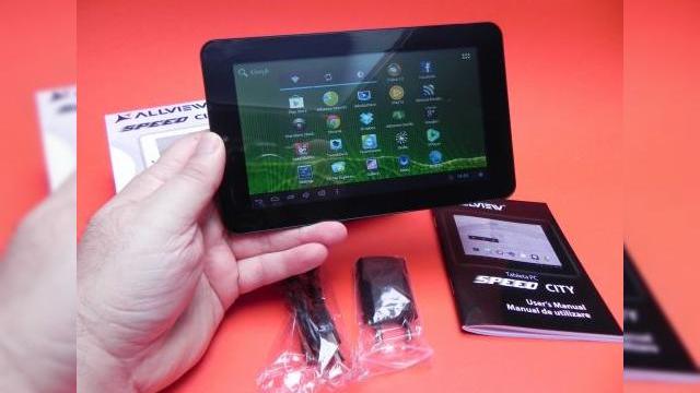 <b>Allview Speed City unboxing: tableta dual core Jelly Bean la 499 lei suna bine! (Video)</b>Allview Speed City e o tabletă care șochează din start prin prețul sau de doar 499 lei. E drept că e vorba de o tabletă de 7 inch și în ultima vreme Evolio și Allview s-au axat mai mult pe terminale de 9.7 inch și nu 7. Ei bine, acest terminal a...