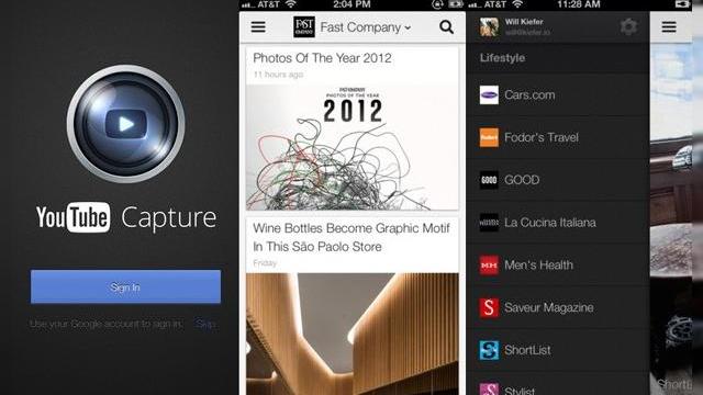 <b>YouTube Capture și Google Currents primesc actualizări importante: upload 1080p, respectiv versiunea 2.0 (iOS)</b>E amuzant să vezi cum produsele Google sunt atât de bine și des actualizate pe iOS, în vreme ce pe Android... mai greu. YouTube Capture și Google Currents au primit actualizări importante pe platforma Apple, ele fiind disponibile chiar acum în App...