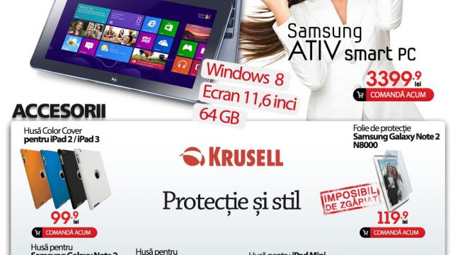 <b>Quickmobile.ro aduce tableta Windows 8 Samsung Ativ Smart PC În România, vine cu CPU Intel Atom</b>După ce v-am prezentat tableta ASUS VivoTab Smart, cu Windows 8 și procesor Intel Atom, iată încă un device cu o soluție de procesare similară și același OS. E vorba despre un produs rival de la Samsung, care tocmai a sosit în România prin...