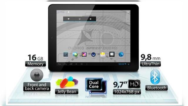 <b>Allview anunta lansarea tabletei Alldro 3 Speed Duo HD</b>Allview a anuntat astazi o noua tableta de buget, Alldro 3 Speed Duo HD, un terminal cu procesor dual core si Android 4.1 Jelly Bean la bord. Tableta este descrisa drept un device pentru persoanele active si poate fi admirata mai jos. &nbsp; Alldro 3...