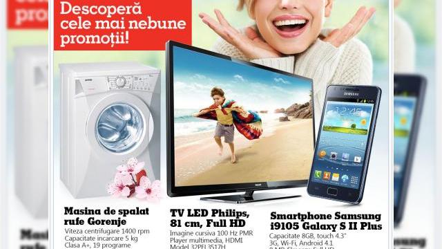 <b>Promoțiile săptămânii de la eMAG.ro: tablete de la 349 lei, telefoane de la 249 lei</b>Acum că am intrat de-a binelea în primăvară și a început și o nouă lună, e momentul pentru o nouă serei de promoții de la eMAG.ro. Promoțiile includ evident și tablete și telefoane, dintre care se remarcă Nokia 205 Asha, un dual SIM cu...