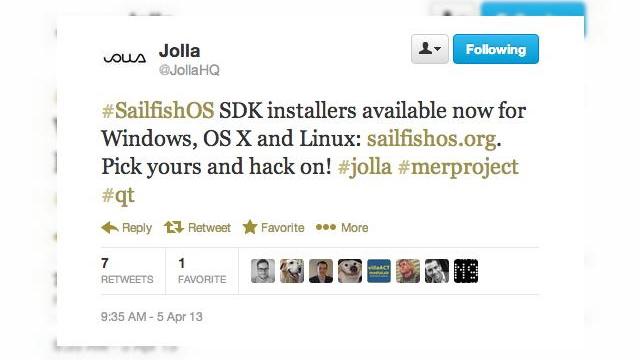 <b>Jolla publică SDK-uri Sailfish OS pentru Windows, OS X, Linux; Impulsionează creșterea platformei</b>Jolla este un startup finlandez care a creat Sailfish OS, pe care mulți îl văd drept urmașul neoficial al lui MeeGo și un posibil plan B pentru Nokia. La urma urmei, Jolla este formată din grupul de rebeli nemulțumiți care au părăsit Nokia....