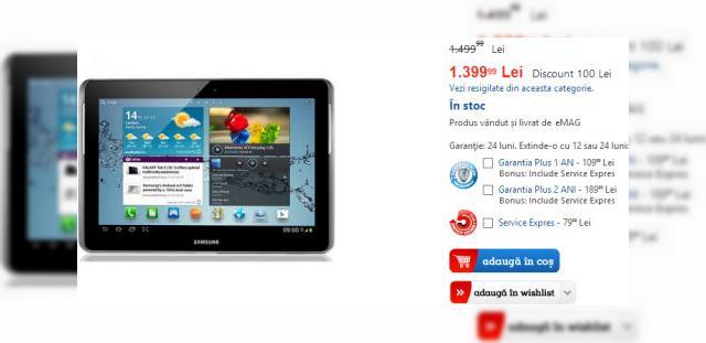 <b>Samsung Galaxy Tab 2 10.1 are parte de o ofertă foarte bună de preț la eMAG.ro</b>Vara trecută am testat tableta Samsung Galaxy Tab 2 10.1 și am jucat pe ea jocul Mass Effect Infiltrator, realizând și câteva fotografii cu acest device, după cum se vede în review-ul complet de aici. Ne-am distrat de minune cu acest terminal, iar...