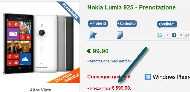 <b>Nokia Lumia 925 primește primul preț În Italia: 599.90 euro</b>La doar câteva zile după lansarea oficială în cadrul unui eveniment Nokia, telefonul Lumia 925 primește și primul său preț. De ce ne interesează aceste model? Ei bine el reprezintă prima schimbare de direcție pentru designul Nokia și...