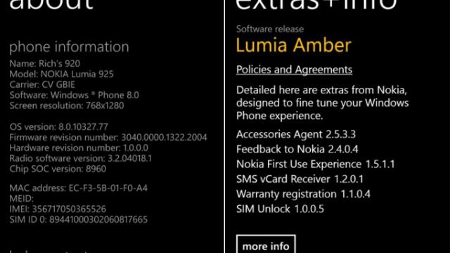 <b>Noutăți aduse de Windows Phone 8 GDR2 (Amber)</b>Cu ajutorul celor de la WPCentral am reușit să aflăm câteva informații despre următorul mic update al sistemul de operare Windows Phone 8. &nbsp; Informațiile au fost extrase în urma analizării de către cei de la WPDang a flagship-ului Nokia,...