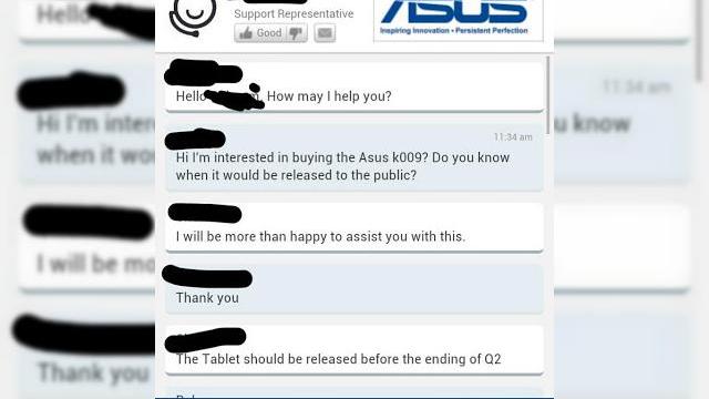 <b>O discuție cu un reprezentant ASUS confirmă specificațiile lui Nexus 7 2</b>Cine ar fi crezut că o discuție cu un reprezentant ASUS ar fi putut da naștere unei scurgeri de informații? Capturile de ecran ale unei discuții a unui client cu un reprezentant ASUS au ajuns pe web și par a confirma specificațiile și data de...