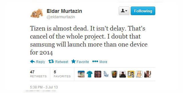 <b>Proiectul Tizen anulat, conform celui mai celebru blogger rus</b>înainte să existe @evleaks, îl aveam pe Eldar Murtazin, un celebru blogger rus, care afla înaintea tuturor ce se întâmplă pe piața telecom și realiza review-uri în premieră pentru handseturi nelansate. Ei bine, astăzi Eldar revine în...