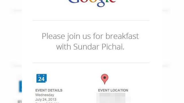 <b>Google trimite invitații pentru data de 24 Iulie; vine Android 4.3?</b>Google tocmai a trimis invitații de presă pentru un eveniment din data de 24 Iulie la ora 19 GMT în San Francisco. Pe invitație este specificat locul și un invitat special: Sundar Pichai. Acesta din urmă este Vice-President...