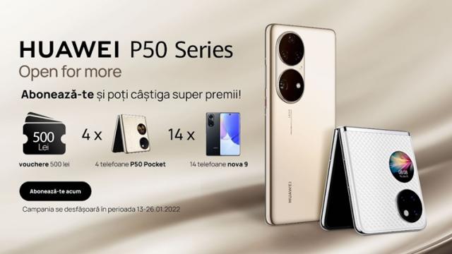 <b>Huawei sărbătoreşte un deceniu de inovaţie foto în seria Huawei P odată cu sosirea lui P50 Pro; Oferă premii Huawei P50 Pocket, Nova 9 şi vouchere de 500 lei </b>Suntem în pragul unei lansări importante, Huawei urmând să aducă în România la precomandă mult aşteptatele telefoane Huawei P50 Pro şi Huawei P50 Pocket începând cu data de 27 ianuarie pe huaweistore.ro. Până atunci facem o recapitulare