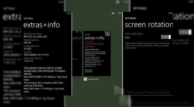 <b>Noi capturi de ecran cu Windows Phone 8 GDR3 si interfata Nokia "Bittersweet Shimmer"</b>Peste 2 saptamani asteptam un eveniment Nokia in cadrul caruia vom vedea noi terminale si posibil si un demo pentru Windows Phone 8 GDR3. Asta inseamna ca ar fi momentul sa asistam si la cateva scapari asociate cu noul software, dupa cum e cazul...