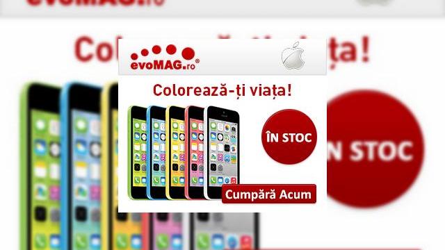 <b>iPhone 5C disponibil de azi la evoMAG.ro; Cel mai colorat iPhone e aici!</b>După ce varianta Space Gray de iPhone 5s a ajuns la evoMAG.ro, iată că și modelul 5C este aici, într-o varietate de culori. începând de azi terminalul cu carcasă din plastic colorat poate fi comandat de la retailerul anterior amintit. ...