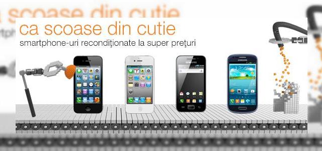 <b>Orange România vinde acum telefoane recondiționate În magazinul sau online</b>Orange România a început să ofere publicului și un segment de produse popular în rândul celor care doresc terminale de top, dar la prețuri puțin mai mici. Astfel, operatorul portocaliu oferă acum telefoane recondiționate în magazinul sau...