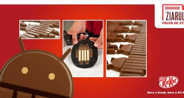 <b>Teaser Android 4.4 Kit Kat postat pe pagina Kit Kat România! Noul Android se lansează În curând!</b>știam că 15 octombrie, adică astăzi e dată la care se zvonește că se va lansa noul Android, Kit Kat și iată că avem un teaser local cu privire la acest debut. Pagina oficială de Facebook Kit Kat România a publicat fotografia de mai jos, care...