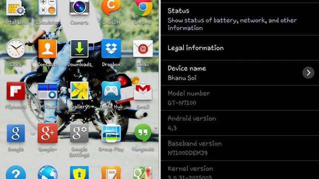 <b>Samsung Galaxy Note II primește Android 4.3 În service-uri, curând și OTA</b>știam deja că în această lună și cea viitoare Samsung va oferi actualizări la Android 4.3 pentru Galaxy S III și Note II, care printre altele vor primi și compatibilitate cu Galaxy Gear. Ei bine primele semne cu privire la sosirea acestui Android...