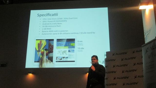 <b>Allview Viva i8, prima tabletă cu procesor Intel a celor de la Allview</b>Astăzi, în cadrul unui eveniment desfășurat în cadrul complexului Metropolis Center din București, cei de la Allview au lansat prima tabletă din portofoliu ce vine cu un procesor Intel. Aceasta se pare că va fi ultima lansare a celor de la Allview...