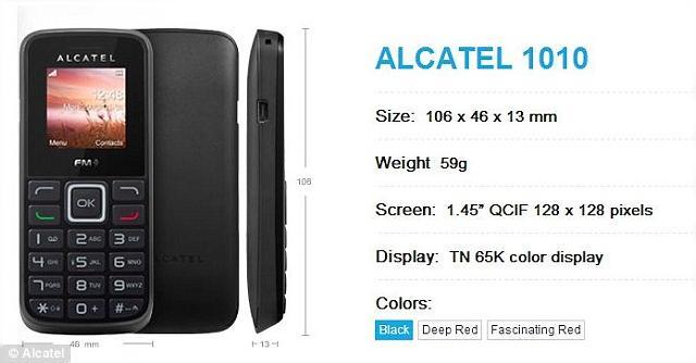 <b>Alcatel lansează cel mai ieftin telefon din lume: Alcatel 1010 costă 5.91 euro</b>Alcatel a lansat un nou telefon care se remarcă prin faptul că e cel mai ieftin handset din lume, la prețul de doar 5.91 euro. Evident acesta nu este un smartphone, iar noul venit pe care îl puteți vedea mai jos este numit Alcatel 1010. ...
