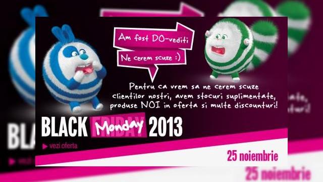 <b>Domo.ro oferă și mai multe discounturi În Black Monday 2013; Iată reducerile de azi!</b>Domo.ro își cere scuze clienților și vine în întâmpinarea lor cu stocuri suplimentate și produse noi în ofertă, plus discounturi. Toată această nouă gamă de promoții sosește sub numele de Black Monday 2013 și e disponibilă astăzi....