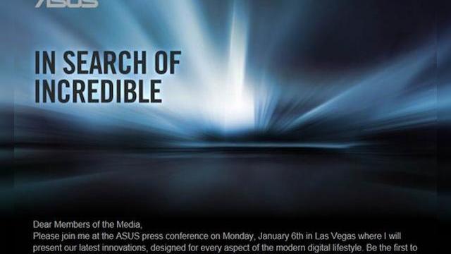 <b>ASUS pregătește un mega eveniment pe 6 ianuarie, va prezenta ceva "incredibil"</b>ASUS a început să trimită invitații presei la un eveniment special organizat pe 6 ianuarie, în cadrul căruia vă prezenta "ceva incredibil". Conferința va avea loc în Las Vegas, probabil în avampremiera sau în cadrul CES 2014. &nbsp; știam...