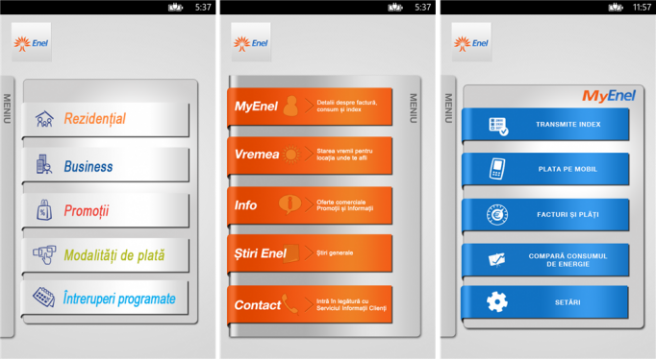 <b>Aplicații oficiale Enel și BRD disponibile acum pe Windows Phone În România</b>Iată că utilizatorii Windows Phone din România nu au fost uitați de către dezvoltatori și au parte de 2 aplicații foarte utile lansate la acest început de an. E vorba despre o aplicație BRD pentru mobil și una Enel. &nbsp; Aplicația MyEnel...