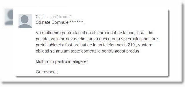 <b>Domo - Visul unei nopți de iarnă...</b>Nu e prima și nici ultima oară când se întâmplă ca un magazin online să greșească prețul la un produs pus în vânzare! Cum gestionează aceștia situația însă, depinde de la caz la caz. în 2010 de exemplu, eMAG plătea din buzunarul propriu...
