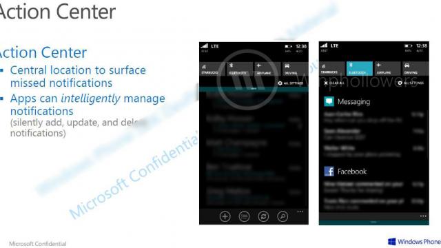 <b>Iată o serie de capturi de ecran arătoase cu Centrul de Notificări din Windows Phone 8.1</b>Pentru a fi un sistem modern de operare trebuie să ai o zonă de notificări, printre altele, iar exact asta îi lipsea lui Windows Phone până acum. Ei bine, iată că OS-ul celor de la Microsoft e gata să primească o astfel de funcție și avem și...