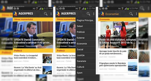 <b>Politică, Externe, Sport, Economie și mai multe informații furnizate de o nouă aplicație românească pentru Android</b>Modul în care dezvoltatorii români au ales să acorde interes platformei Android este cel puțin spus îmbucurător, mai ales gândindu-ne că lucrurile vor continua să evolueze în acest sens. Astfel avem propria aplicație care să intre în...
