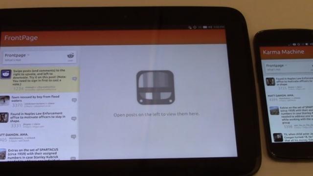 <b>Ubuntu Touch Își arată multiplele interfețe - de fapt concretizate Într-un singur OS (Video)</b>Aspectul privind data lansării sistemului de operare pentru mobil, denumit Ubuntu Touch, rămâne în continuare o necunoscută, însă anticipăm că nu va mai dura mult până la anunțul oficial. Până atunci rămâne o plăcere să ne delectăm cu...