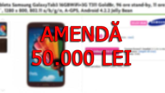 <b>Domo primește o amendă de 50.000 de lei după scandalul cu tableta ieftinită din greșeală și alte nereguli</b>Se pare că povestea de aici cu tableta Samsung ieftinită nu s-a lăsat fără repercusiuni, iar acum Domo va trebui să plătească o amendă de 50.000 de lei. Amendă acoperă și alte nereguli, iar în ultimele săptămâni cei de la OPC au primit...