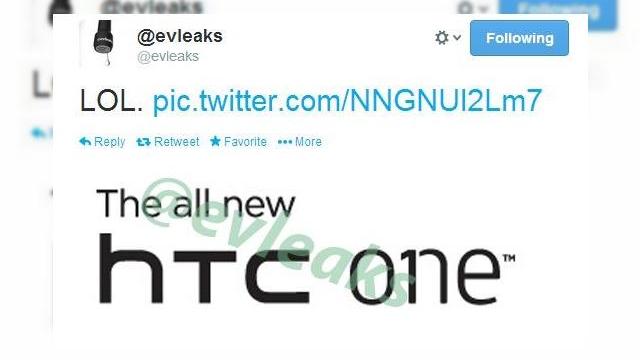 <b>O imagine postată pe Twitter pare a confirma denumirea &ldquo;The all new HTC Oneâ€ pentru viitoarea generație One</b>Deși știm că cei de la HTC plănuiesc lansarea noului flagship din familia One pe 25 martie, numele acestuia rămâne încă un mister. Cu toate acestea, binecunoscutul cont de Twitter @evleaks a postat în cursul acestei zile o imagine ce pare a...