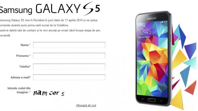 <b>Vodafone afișează la precomandă noul flagship Samsung Galaxy S5</b>După ce în cursul acestei săptămâni operatorul Orange a anunțat faptul că noul Galaxy S5 este disponibil pentru precomandă, acesta având un preț care începe de la suma de 249 euro și ajunge până la 699 euro la liber, iată că și Vodafone...