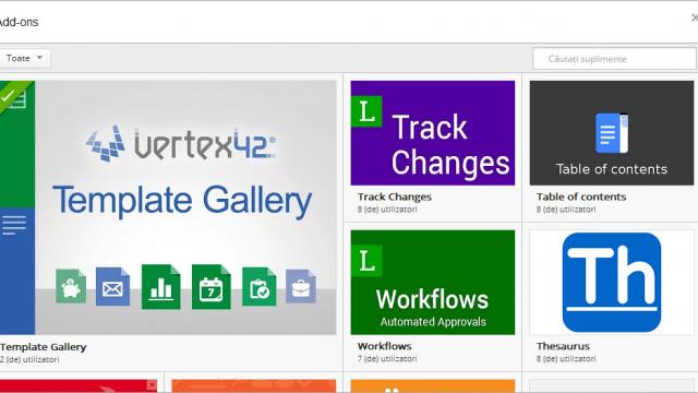 <b>Google introduce funcția &ldquo;Add-onâ€ pentru aplicațiile Google Docs și Google Sheets</b>în cursul acestei zile, cei de la Google au introdus o nouă funcție pentru aplicațiile Google Docs, respectiv Google Sheets. Noua funcție se numește Add-on, iar așa cum dă de înțeles și denumirea, funcția ne permite să instalăm addon-uri....