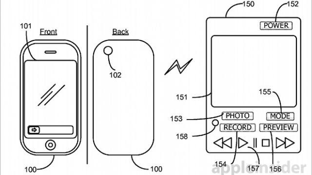 <b>Apple brevetează o telecomandă pentru camera de pe iPhone, un accesoriu mic conectat wireless</b>Astăzi la Biroul de Brevete din SUA a fost aprobat un trademark tare interesant pentru Apple. E vorba despre o telecomandă pentru iPhone, care controlează funcțiile camerei. Ea va permite utilizatorilor să facă fotografii, să le vadă sub...