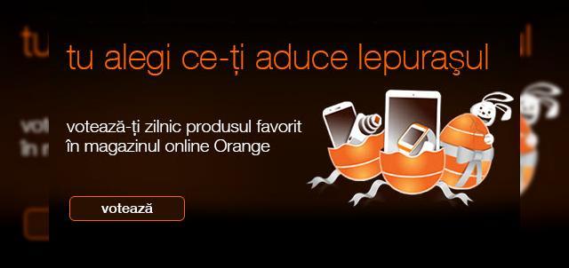 <b>Orange da startul campaniei de Paște "tu alegi ce-ți aduce Iepurașul"</b>Orange România a anunțat astăzi pornirea unei campanii de Paște numite "tu alegi ce-ți aduce Iepurașul". E vorba despre o campanie prin care clienții vor avea posibilitatea de a decide prin vot care va fi produsul ce va beneficia de ofertă...