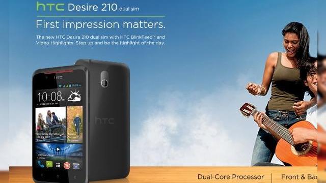 <b>HTC Desire 210, un nou telefon dual SIM cu ecran de 4 inch debutează cu preț accesibil</b>HTC a lansat în India un nou model de telefon dual SIM cu preț accesibil. E vorba despre HTC Desire 210, un handset care costă 143 de dolari și vine cu un display de 4 inch. &nbsp; Terminalul este un smartphone de buget cu rezoluție de 480 x 800...