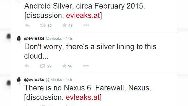 <b>Android Silver ar putea sosi În februarie 2015; Adio Nexus!</b>După câteva zvonuri legate de Google Silver apărute cu câteva zile în urmă, iată că acest proiect revine în actualitate, de această dată cu o perioadă de lansare asociată. Se pare că noul program care va înlocui Nexus va debuta la...