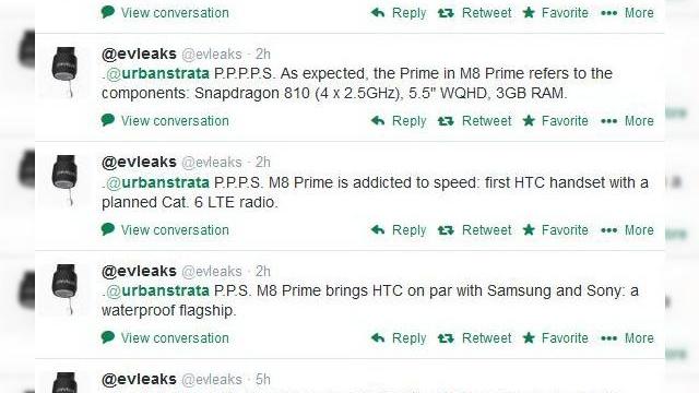 <b>Lista detaliată de specificații a lui HTC One (M8) Prime ajunge pe web</b>La fel ca și Samsung, producătorul taiwanez HTC se pare că lucrează în acest moment la o versiune Prime a flagship-ului de anul acesta. Printre specificațiile noului terminal HTC se vor număra un display Quad HD de 5.5 inch, 3 GB RAM și un...