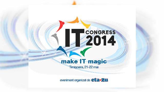 <b>IT Congress 2014, cel mai mare eveniment de IT din vestul țării are loc astăzi și mâine În Timișoara</b>Astăzi, 21 mai, în Timișoara s-a dat startul celui mai mare eveniment de IT din vestul țării, ce se va desfășura în perioada 21-22 mai, și anume IT Congress 2014. Aflăm că acesta este organizat anual de către cei de la Eta2U, eveniment în...