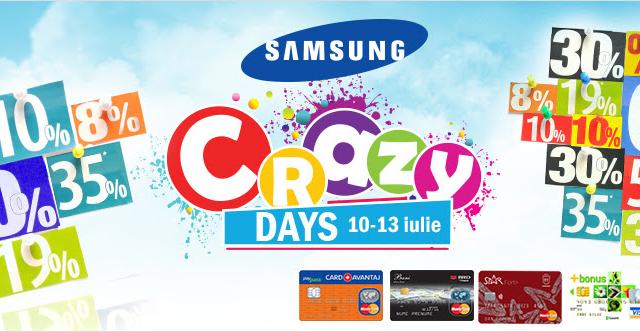 <b>eMAG.ro desfășoara campania de reduceri Samsung Crazy Days În perioada 10 - 23 iulie; discounturi de până la 300 lei</b>Unul dintre cei mai mari retalieri de pe piața din România, și anume eMAG.ro desfășoară timp de aproximativ două săptămâni o campanie specială de reduceri denumit Samsung Crazy Days (10 - 23 iulie). Astfel vom beneficia de tablete și...